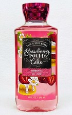 1 Bath  Body Works STRAWBERRY POUND CAKE Body Wash Shower Gel 10 oz