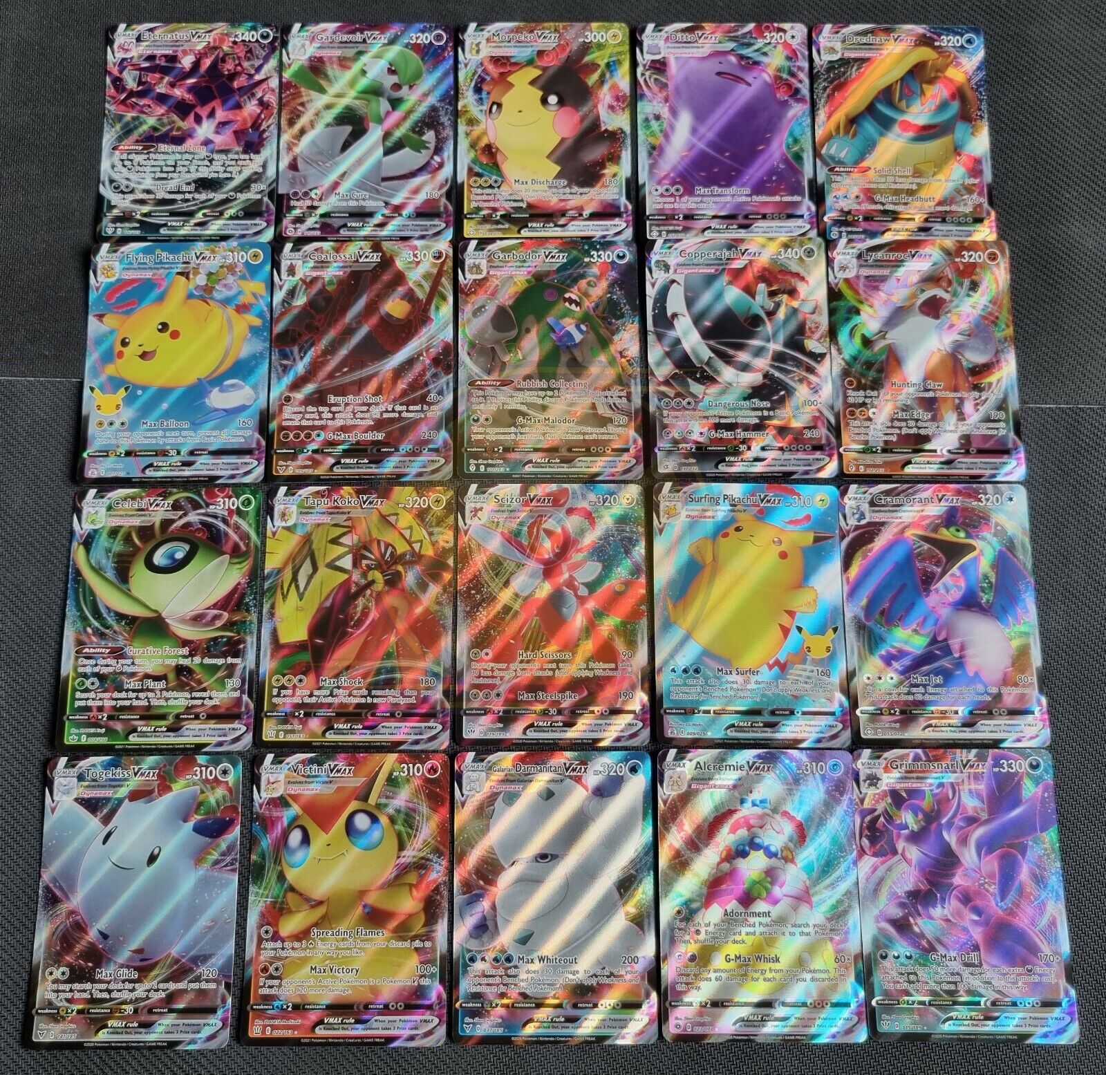 Vmax Pokeman Cards 