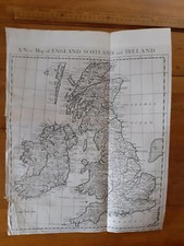 c1740s Rapin & Tindal A New Map of England and Scotland and Ireland