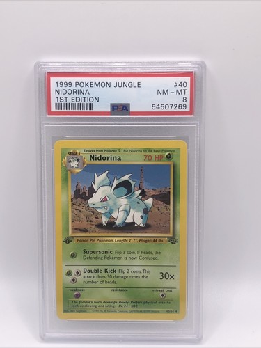 Nidorina (1st Edition) graded PSA 8 for sale on eBay