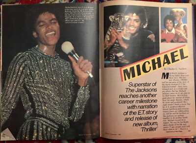 Vintage Ebony Magazine: Michael Jackson E.T. Cover - December
