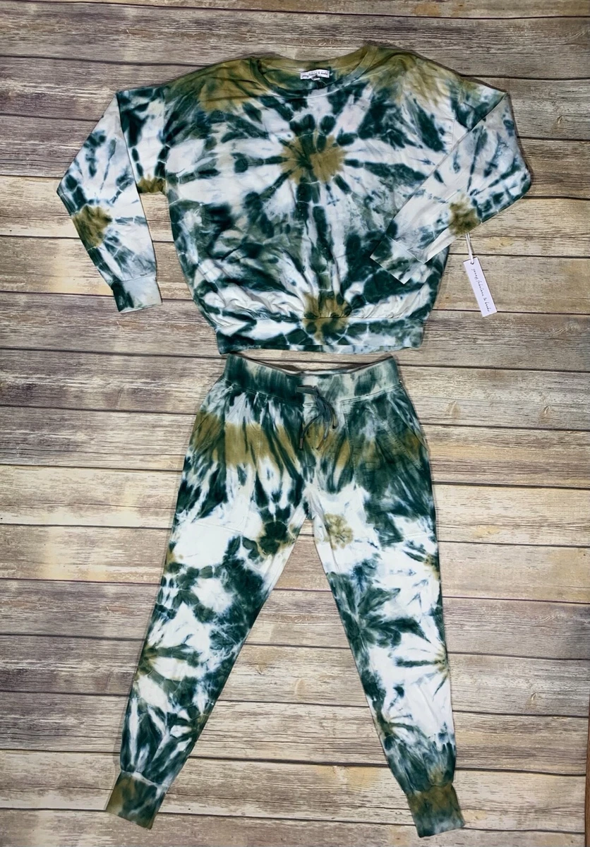 New Womens Young Fabulous & Broke Tie Dye Jogger Sweatpants