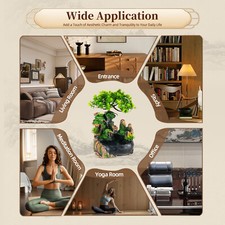 Zimmerbrunnen Grüne Pflanze Brunnen Gartenbrunnen Springbrunnen