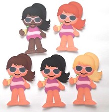 3D UPick Summer Girl Bathingsuit Lemonade Scrapbook Card Embellishment 3903