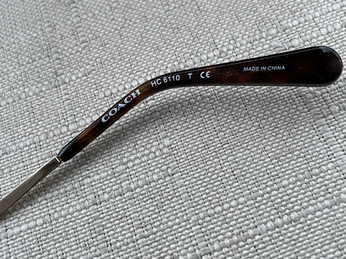 Coach Women Eyeglasses Frame Brown Tortoise/Gold Tone 