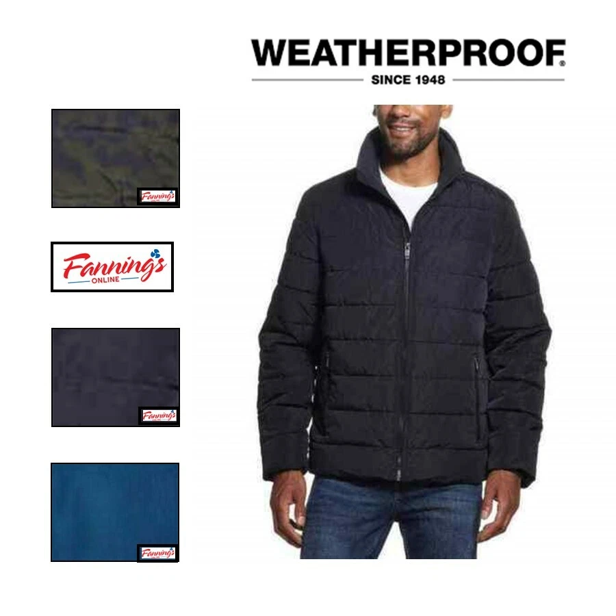 Weatherproof Men's Water Resistant Ultra Luxe Puffer Coat Jacket - L43