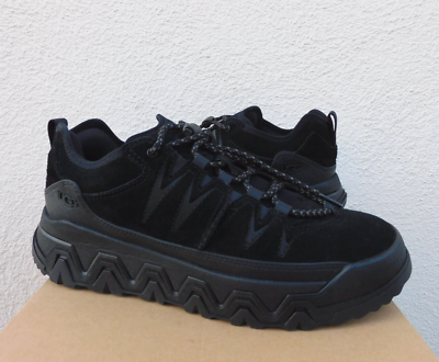 UGG CAPTRAIL LOW BLACK WATERPROOF SUEDE SHOES SNEAKERS, MEN US 7