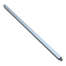 24" Towel Bar Replacement Easily Cut to Fit White Plastic Spring Loaded Ends