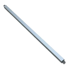24" Towel Bar Replacement Easily Cut to Fit White Plastic Spring Loaded Ends
