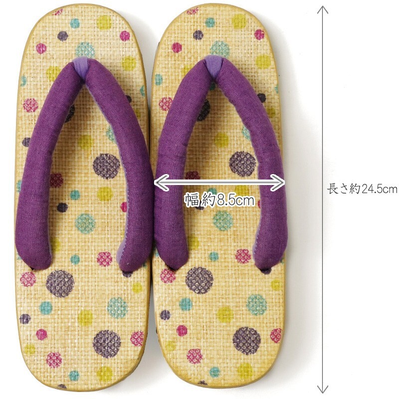 Paper Clogs Lady's Geta Clogs Kawai Cute Kimono Goods Paper Cloth Polka dots | eBay