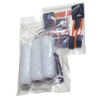 Zoro Select 5Drj2 10'' X 8'' Open Poly Bags, 1 Mil, Clear