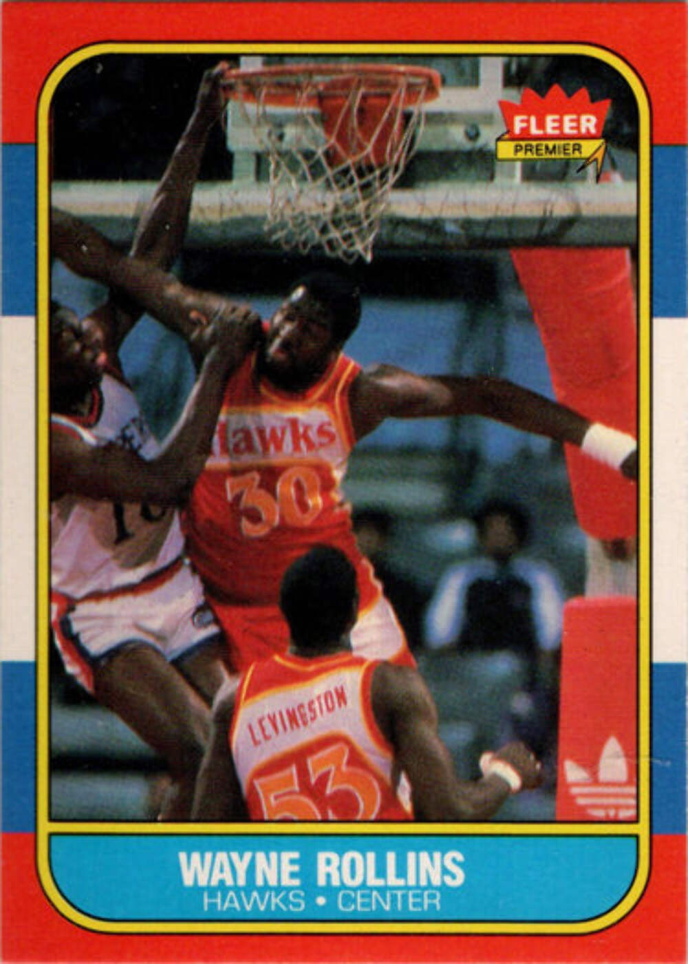 1986-87 Fleer Basketball #94 Wayne "Tree" Rollins Base Rookie Card