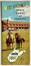 1971 West Virginia State Parks Forests VTG Travel Brochure Outdoor Recreation VA