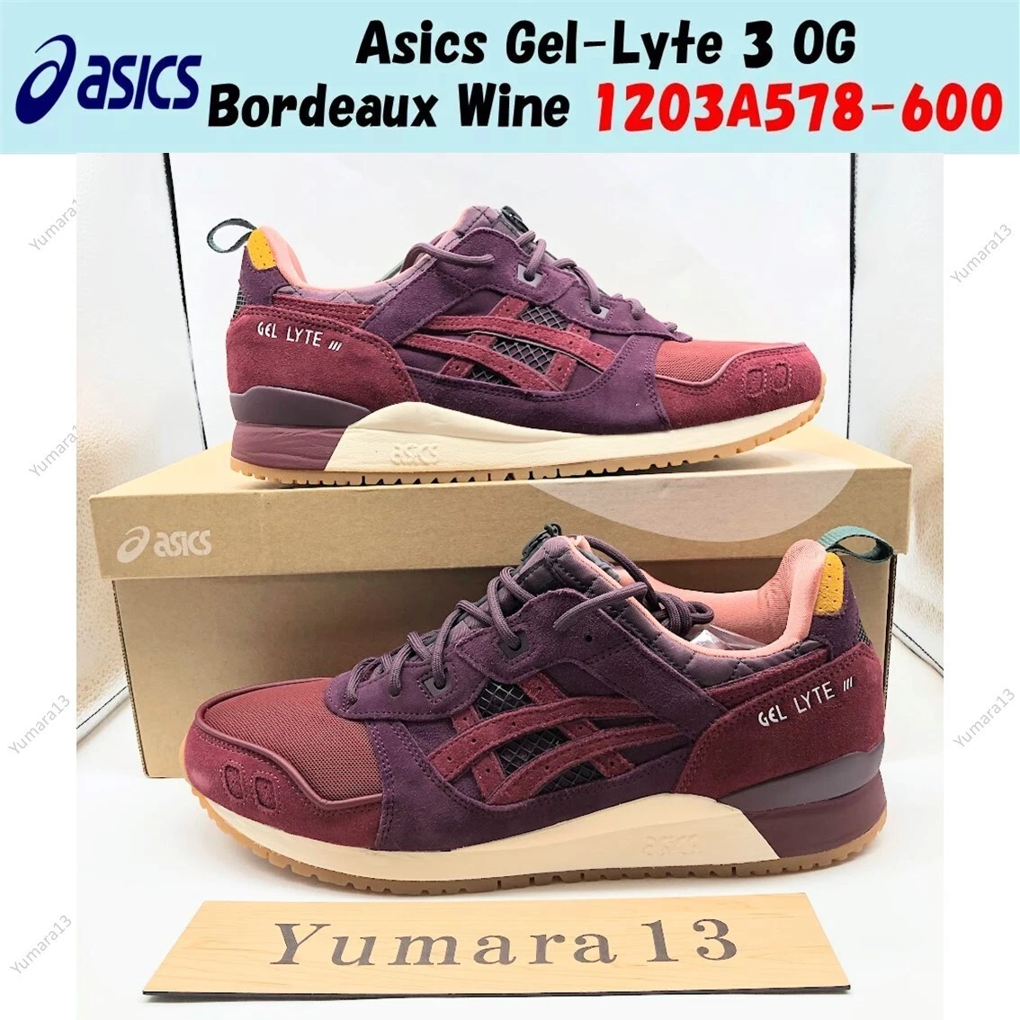 mita x ASICS Gel Lyte 3 OG Dried Rose for Sale | Authenticity