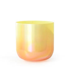 CVNC 432Hz 7" Dream Yellow Clear Alchemy Chakra Crystal Singing Bowl Sound Heal