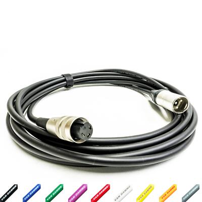 Vintage Mic cable for AKG D202 + others. 3 Pin Locking Din to Neutrik Male XLR