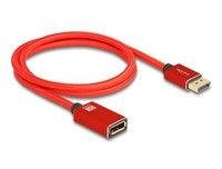 Delock Displayport VerläNgerungskabel 8K 60Hz 1M Rot Metall