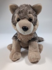 Wolf Plush Stuffed Animal Beanbag Toy 12  Wild Republic Realistic Timber Grey