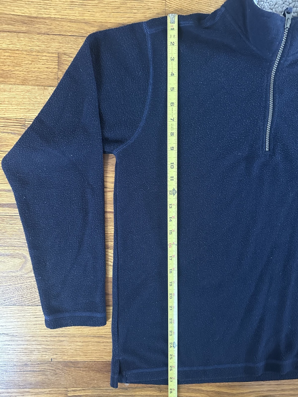Orvis Fleece 1/4 Zip Pullover Men M Navy Outdoor Casual Warm Layering thumbnail 5