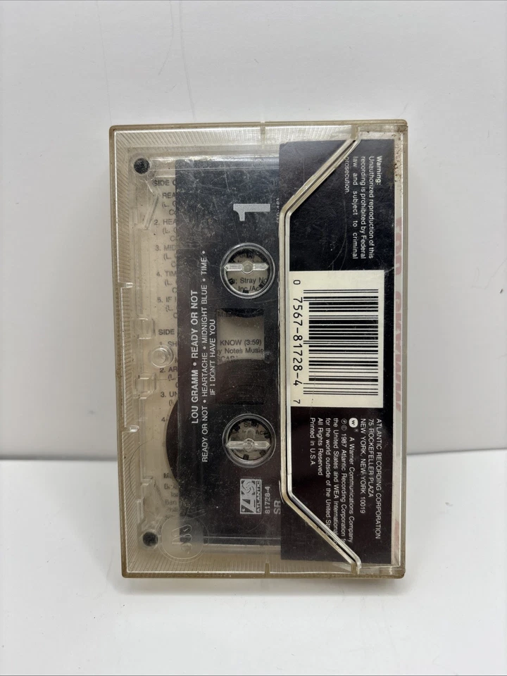 Lou Gramm Cassette Ready Or Not Foreigner Rock 1987  Foto 2 de 3