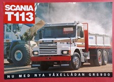 Scania T113 - Volantino, lingua svedese