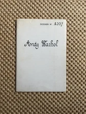 Andy Warhol / Galerie Ileana Sonnabend / 13 Most Wanted Dossier 2357 Serigraphy