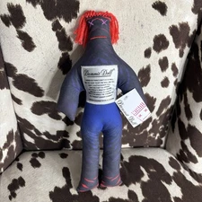 Dammit Dolls Black and Blue Red Hair Stress Toy Voodoo Doll 12” Plush Toy NWT