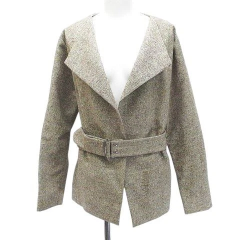 LOUIS VUITTON（LV） Giacca di lana con cintura marrone Louis Vuitton taglia 34 autentica made in France fr