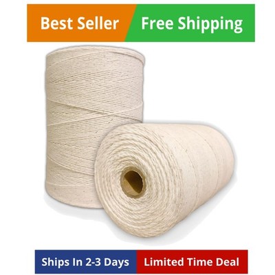 Durable Loom Warp Thread Natural/Off White, One Spool, 8/4 Warp Yarn 800 Yard...