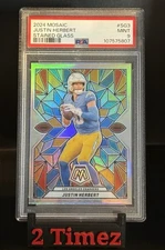 2024 Panini Mosaic - Stained Glass Justin Herbert #SG-3 - Chargers *Case Hit SSP