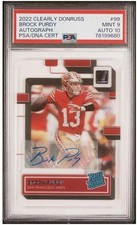 2022 Panini Clearly Donruss - Rated Rookie Brock Purdy #99 Autographs (AU, RC)