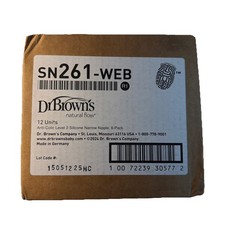 Dr. Brown's 6 Pk Natural Flow Anti-Colic Nipple Level 2 Medium Flow 3m Lot Of 12
