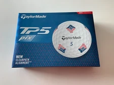 NEW TaylorMade TP5 Pix One Dozen 5-Layer USA Tour Golf Balls WHITE $58