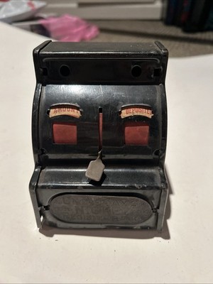 ANTIQUE UNCLE SAM S DIME REGISTER SINGLE COIN PIGGY BANK C.1920S
