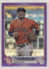 2022 Topps Chrome Logofractor Edition Purple Refractor /250 Jose Altuve #61 r0j