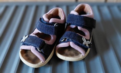 Sandalen, blau rosa mit Klettverschluß in Gr. 20 von Superfit