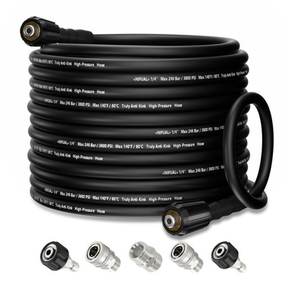 #ad Upgraded 50 FT Pressure Washer Hose 3600 PSI Flexible High Power Washer Hose... $51.61