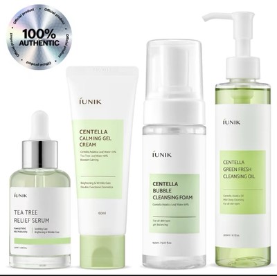 Fresh Daily Set- Official Product Centella Green Fresh Cleansing Oil+ Bubble 