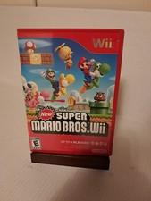 New Super Mario Bros. Wii (Nintendo Wii, 2009) Complete w/Manual CIB