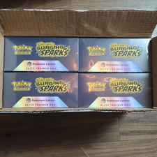 Sealed Surging Sparks Pokémon Center Elite Trainer Box SV08 Open Case