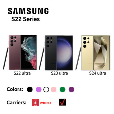 NEW in Samsung Galaxy S21 Ultra/S22/S22 Ultra/S23 Ultra/S24 Ultra 5G Unlocked US