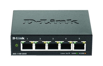 D-LINK DGS-1100-05V2, 5-Port Layer2 Gigabit Smart Switch
