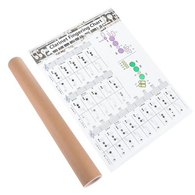 Beginner Clarinet Music Book Instrument Fingering Charts Posters