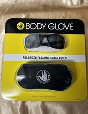 BODY GLOVE Mens POLARIZED gray UV 400 FLOATING SCRATCH RESISTANT Sunglasses Case
