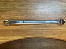 Craftsman 9/16" x 1/2" Offset Double Box End Wrench 12 Pt Flying V =V= Vtg USA