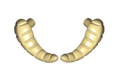 LEGO Wampa Tauntaun Horn Left Right (Set of 2) Tan