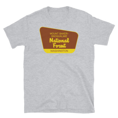 Mount Baker-Snoqualmie National Forest Washington Short-Sleeve Unisex T-Shirt