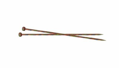 KnitPro 40 cm x 3.75 mm Symfonie Single Pointed Needles, Multi-Color
