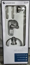 Glacier Bay Mandouri 3-Piece Bath Hardware Kit Brushed Nickel 262A-8804