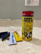 Vintage Monkey Grip Rubber Repair Patch Kit Canister- Partial Contents